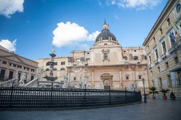 Fototapeten Pretoria square in Palermo, Sicily © imagesef