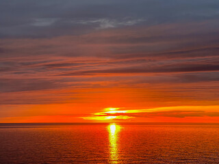 Sunset Over Water - 6710