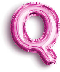 Pink Foil Balloon Letter Q