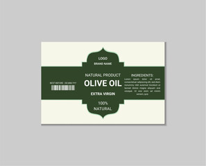 Olive oil bottle package labels, organic extra virgin olives