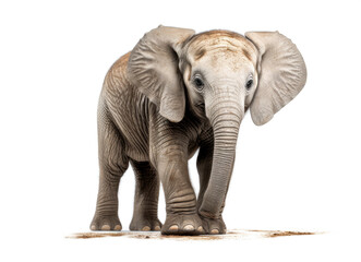 Obraz premium Elephant isolated on a white background