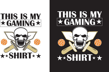 Gaming T-shirt design