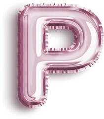 Rose Gold Foil Balloon Letter P