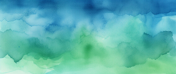 Azure Dreams: Abstract Blue Watercolor Background