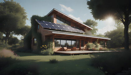 A Home Fueled by Solar Panels and Eco-Friendly Energy Solutions