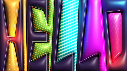 Digital Illustration Hello Abstract Background with 3d Modern Concept and light effect
