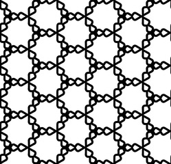 Fototapeta premium Black seamless abstract pattern. Overlay for background and backdrop. Ornamental design. PNG graphic illustration with transparent background.