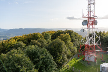 telecommunication tower in the park