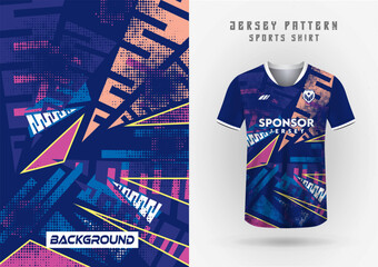 mockup of jersey tone blue, sports jersey background, soccer jersey, running jersey, outdoor workout, and sport pattern.