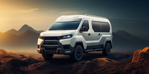 Shipping of goods using of delivery van.