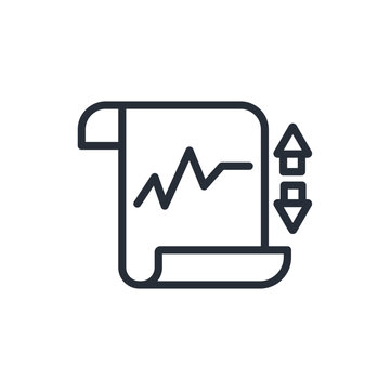 volatility icon. vector.Editable stroke.linear style sign for use web design,logo.Symbol illustration.