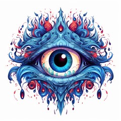 magic eye against the evil eye amulet.