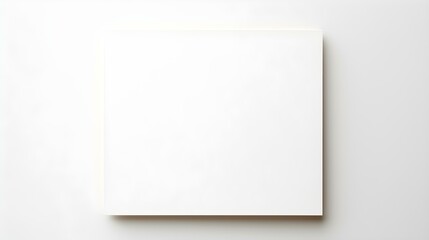 White square Paper Note on a white Background. Brainstorming Template with Copy Space