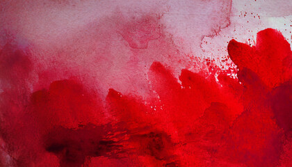 abstract red watercolor splash stroke background