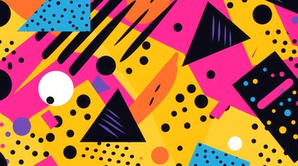 bright colored abstract background with geometric shapes.