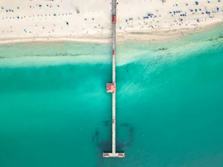 Deurstickers Clearwater Beach, Florida Clearwater Beach, Florida, Drone Photo of Clearwater Beach, Aerial Photo of Beach