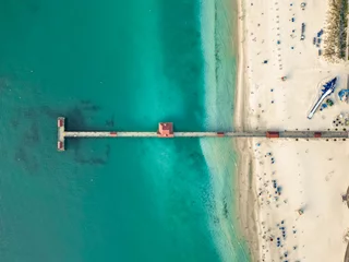 Blickdicht rollo ohne bohren Clearwater Strand, Florida Clearwater Beach, Florida, Drone Photo of Clearwater Beach, Aerial Photo of Beach