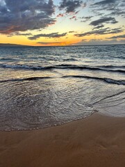 Beach sunset Maui 