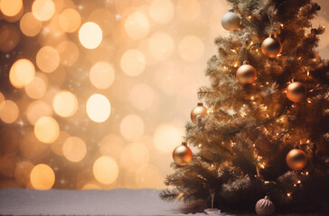 Christmas decoration, xmas gift concept, copy space