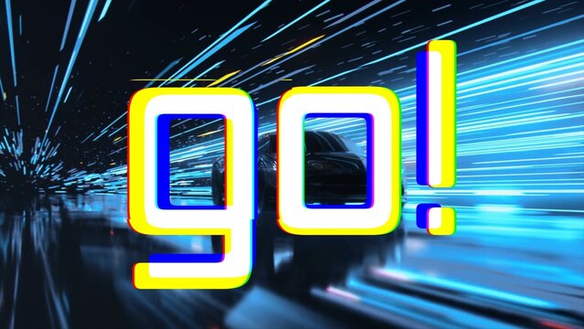 Chromatic Aberration Text Overlay