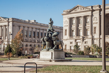Fototapeta na wymiar statue in philadelphia
