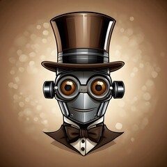 Fancy Robot Face Generative AI