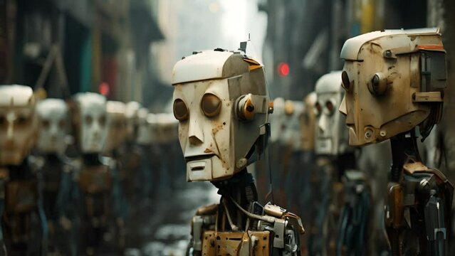 四角い顔のロボット,Generative AI 