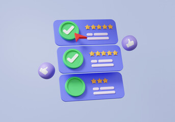 Mark resume certificate profile correct rating score job best employment recruitment agency, Human resources searching, interview experience candidates. 3d render illustration. elements