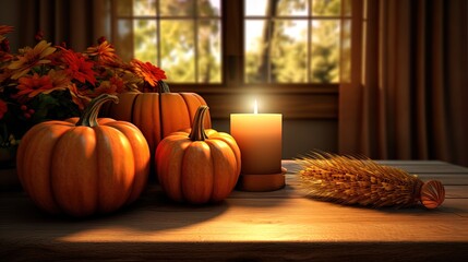 Creating a Warm Thanksgiving Atmosphere with Diverse Pumpkin Decor
