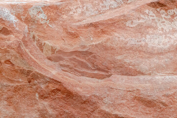 close up of a desert rock boulder with Lichen, orange and angles © Carmen