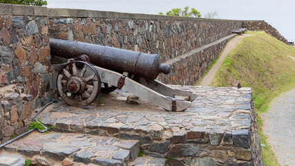 Details of the cannons of the Fort in Colonia de Sacramento