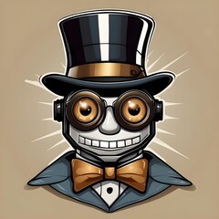 Fancy Robot Face Generative AI