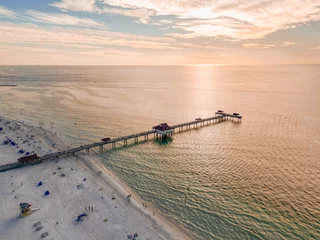 Papier Peint photo Clearwater Beach, Floride Clearwater Beach, Florida, Drone Photo of Clearwater Beach, Aerial Photo of Beach