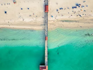 Papier peint photo autocollant rond Clearwater Beach, Floride Clearwater Beach, Florida, Drone Photo of Clearwater Beach, Aerial Photo of Beach