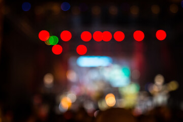 Defocused stage lights in different colors