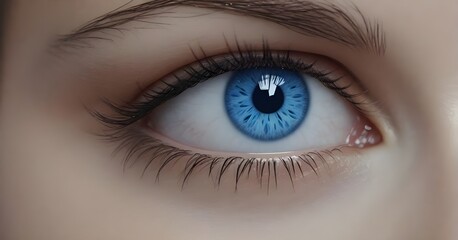 women blue eye realistic beautiful closeup zoom 4k
