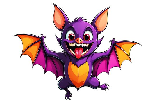 A Cartoonish Bat in a Playful Pose (JPG 300Dpi 10800x7200)