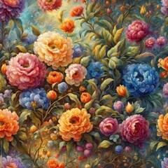 Obraz na płótnie Canvas abstract painting with flower, 3d illustration abstract painting with flower, 3d illustration a