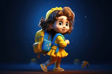 Back to school. Children preschoolers and schoolchildren going to the educational institution. The road to school, morning gatherings for school, acquiring knowledge, mining information.