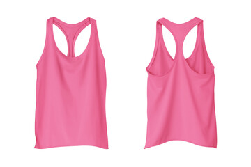 Women's Charity Pink Rib-Knit Racerback Cropped Tank Top