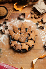 Delicious freshly baked Christmas cookies