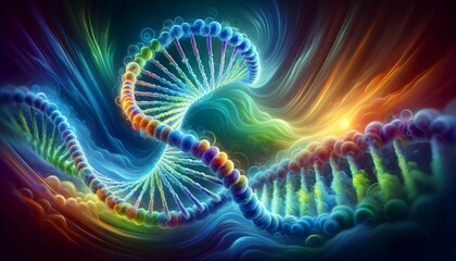 Genetic Symphony Wide View DNA Helix
