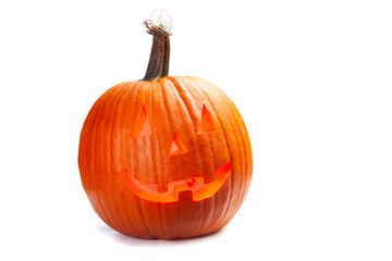 Smiling halloween pumpkin
