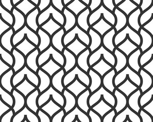 Fototapeta premium Vector diagonal waves seamless texture. modern creative background. Vector illustration