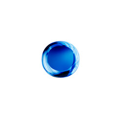 Blue symbol with bevel