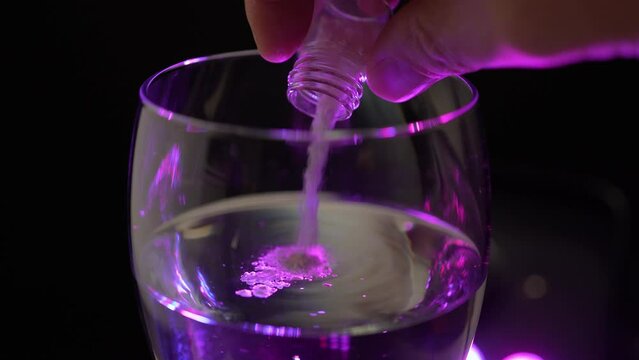 Recreational drugs like Ecstasy, Lysergic Acid Diethylamide or LSD, Ketamine and party-drugs dropped to the alcoholic beverage. Drink spiking for date rape.