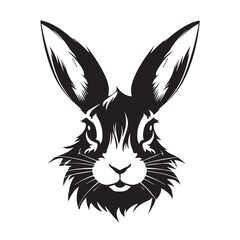 Rabbit in cartoon, doodle style. 2d vector illustration in logo, icon style. AI Generative
