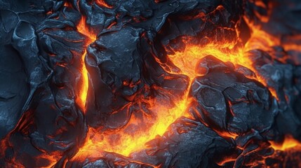 Radioactive volcanic nuclear hawaii volcano kilauea photography image AI generated art