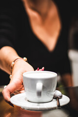 Coffee mug at the bar