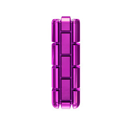 Symbol made of purple vertical bricks. letter i